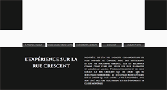 Desktop Screenshot of crescentmontreal.com